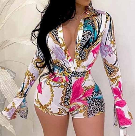 Blushmark Pants - Rosalia Evangeline Multicolor Romper